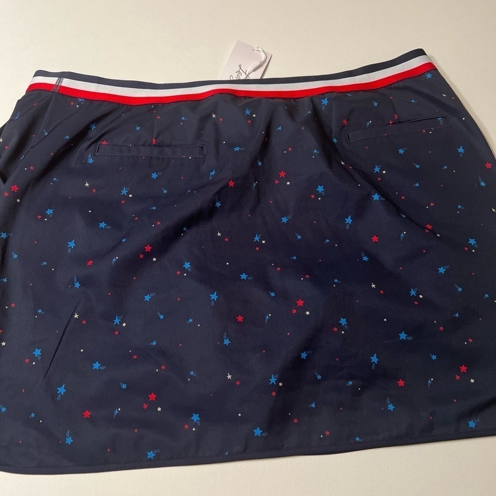 NWT Lady Hagen 17" Contrast Trim Golf Skort Women's Size 2XL Navy Blue (J) - Picture 6 of 8